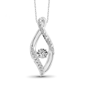 Diamond in the Sky White Diamond Accent Sterling Silver Pendant