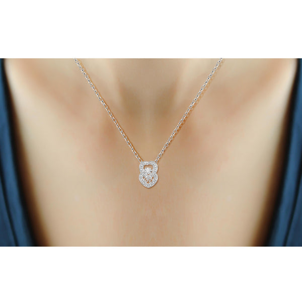 Diamond in the Sky White Diamond Accent Sterling Silver Heart Pendant