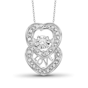 Diamond in the Sky White Diamond Accent Sterling Silver Heart Pendant