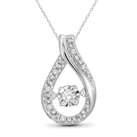 Diamond in the Sky White Diamond Accent Sterling Silver Pendant