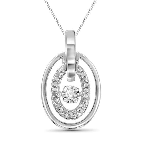 Diamond in the Sky White Diamond Accent Sterling Silver Pendant