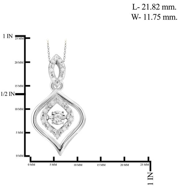 Diamond in the Sky White Diamond Accent Sterling Silver Pendant